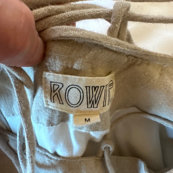 Gorgeous Rowie the label brown midi dress with cross back.  Never worn. - Picture 3 of 15